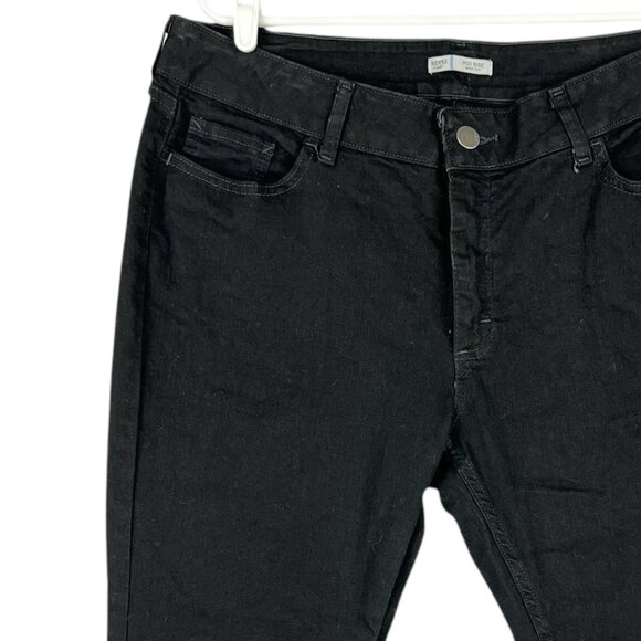Riders by Lee Women's Stretch Black Denim Jeans Size 18P Boot Cut Mid Rise - Picture 5 of 12